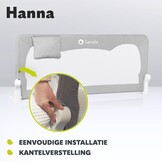 LIONELO Hanna Bedhekje 150x66cm - Extra Hoog & Opvouwbaar met Korting!