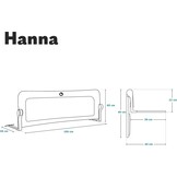 LIONELO Hanna Bedhekje 150x66cm - Extra Hoog & Opvouwbaar met Korting!