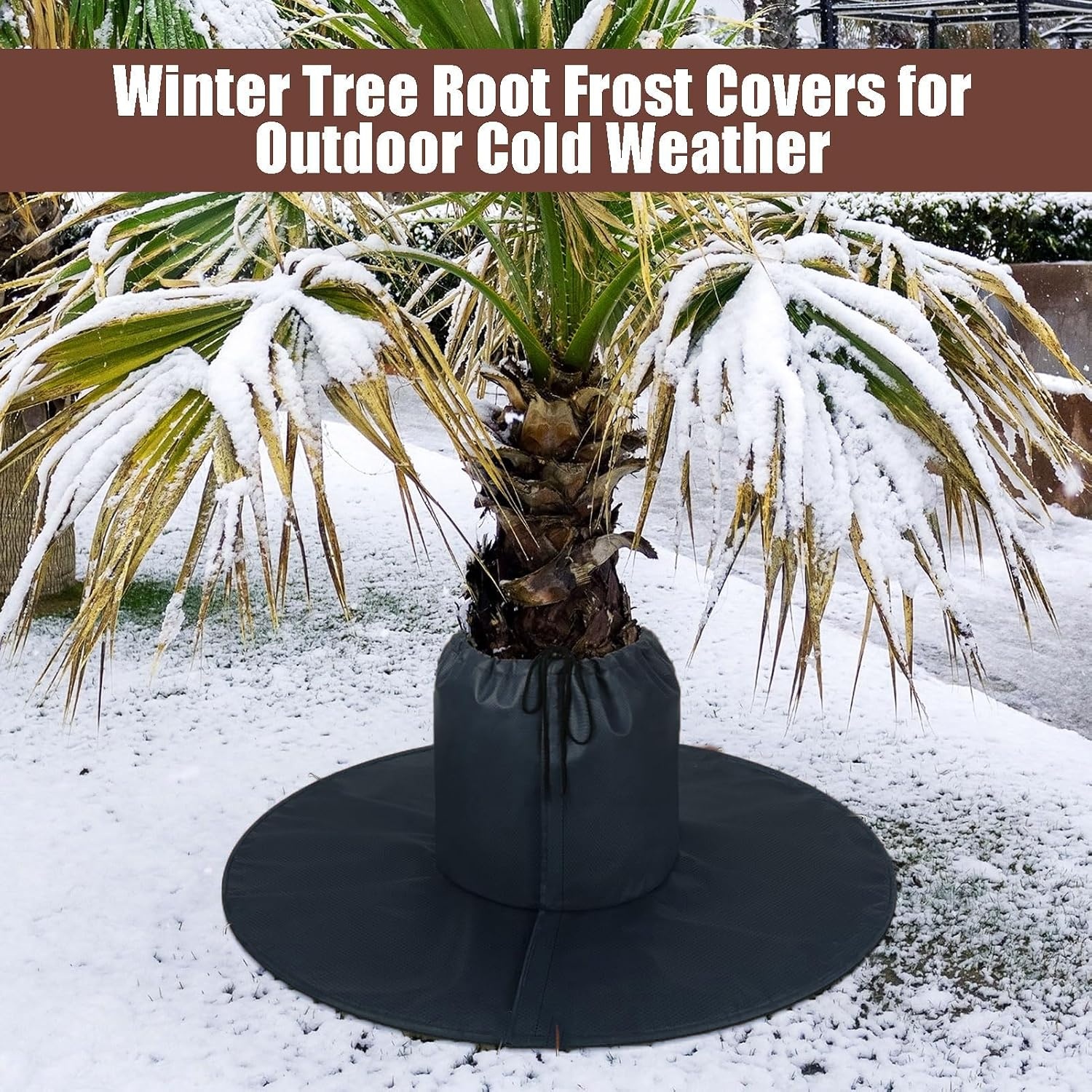 Winter Plantenafdekking 2 stuks 80x100 cm | Met trekkoord | Vorstbescherming voor potplanten & fruitbomen tegen vorst en dieren