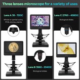 Andonstar AD249S-P Digitale Microscoop 10.1" HDMI, 4000x, Met 35% Korting