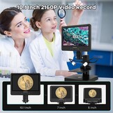 Andonstar AD249S-P Digitale Microscoop 10.1" HDMI, 4000x, Met 35% Korting