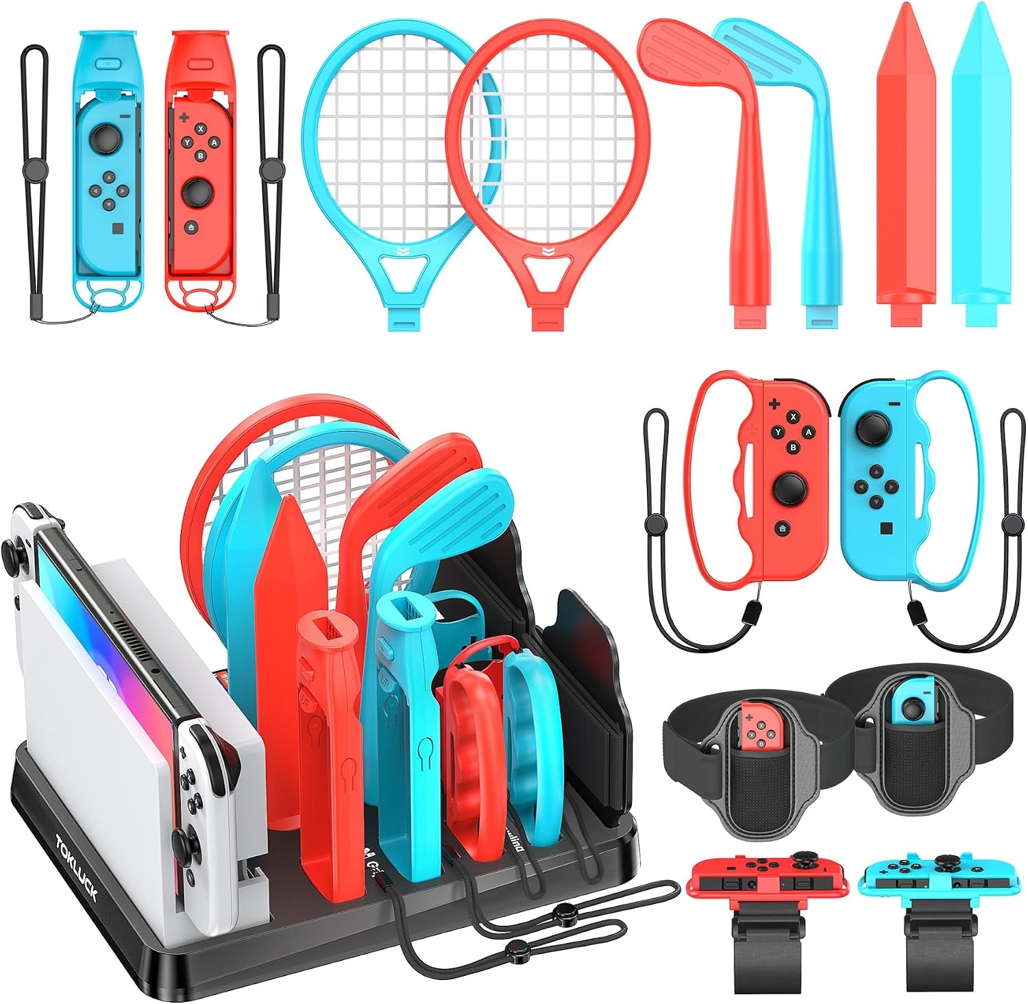 15-delige Nintendo Switch Sports Accessoireset met Organizer - 33% Korting