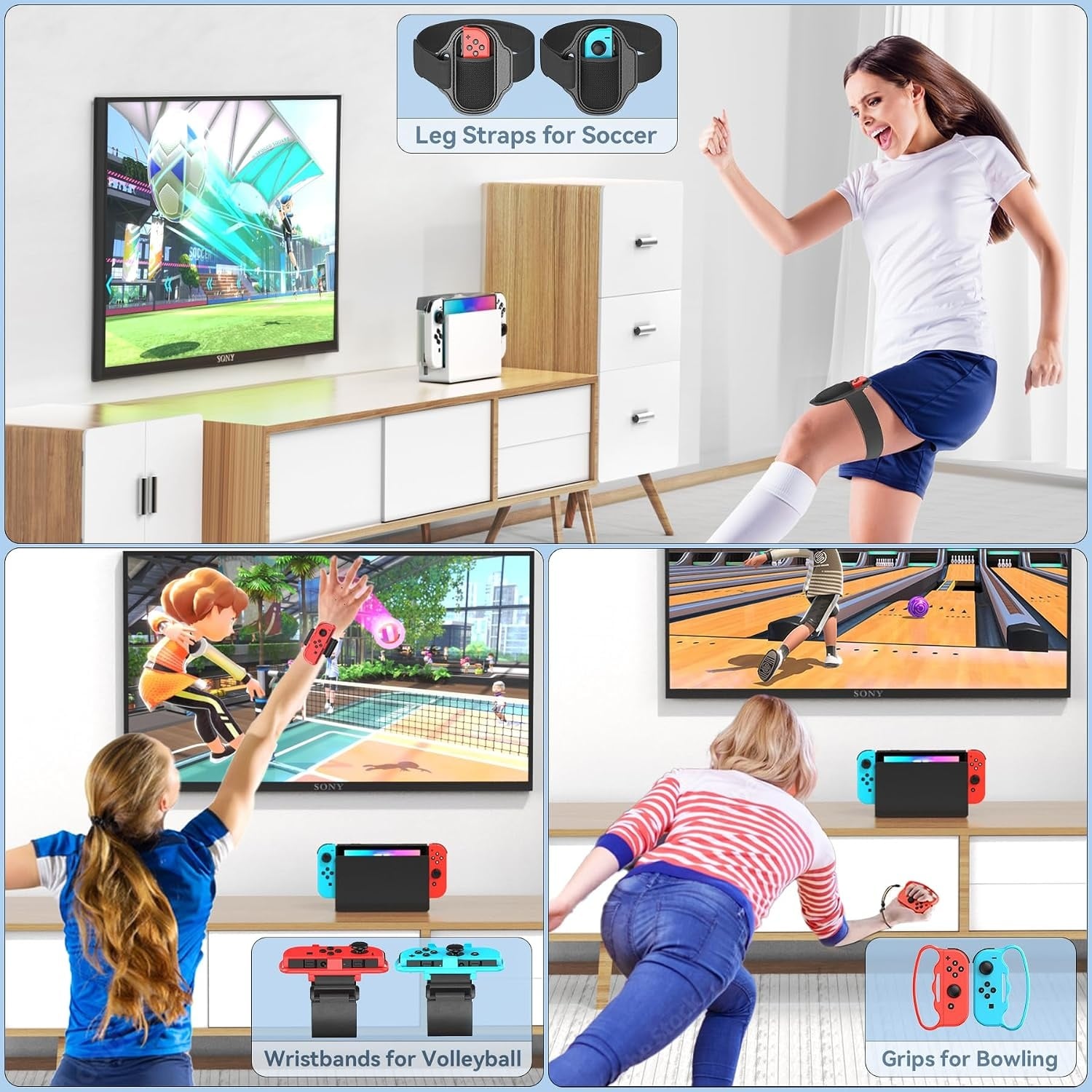 15-delige Nintendo Switch Sports Accessoireset met Organizer - 33% Korting