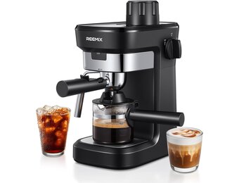 Reemix Espressomachine (34% Korting!) - Compact & Stijlvol
