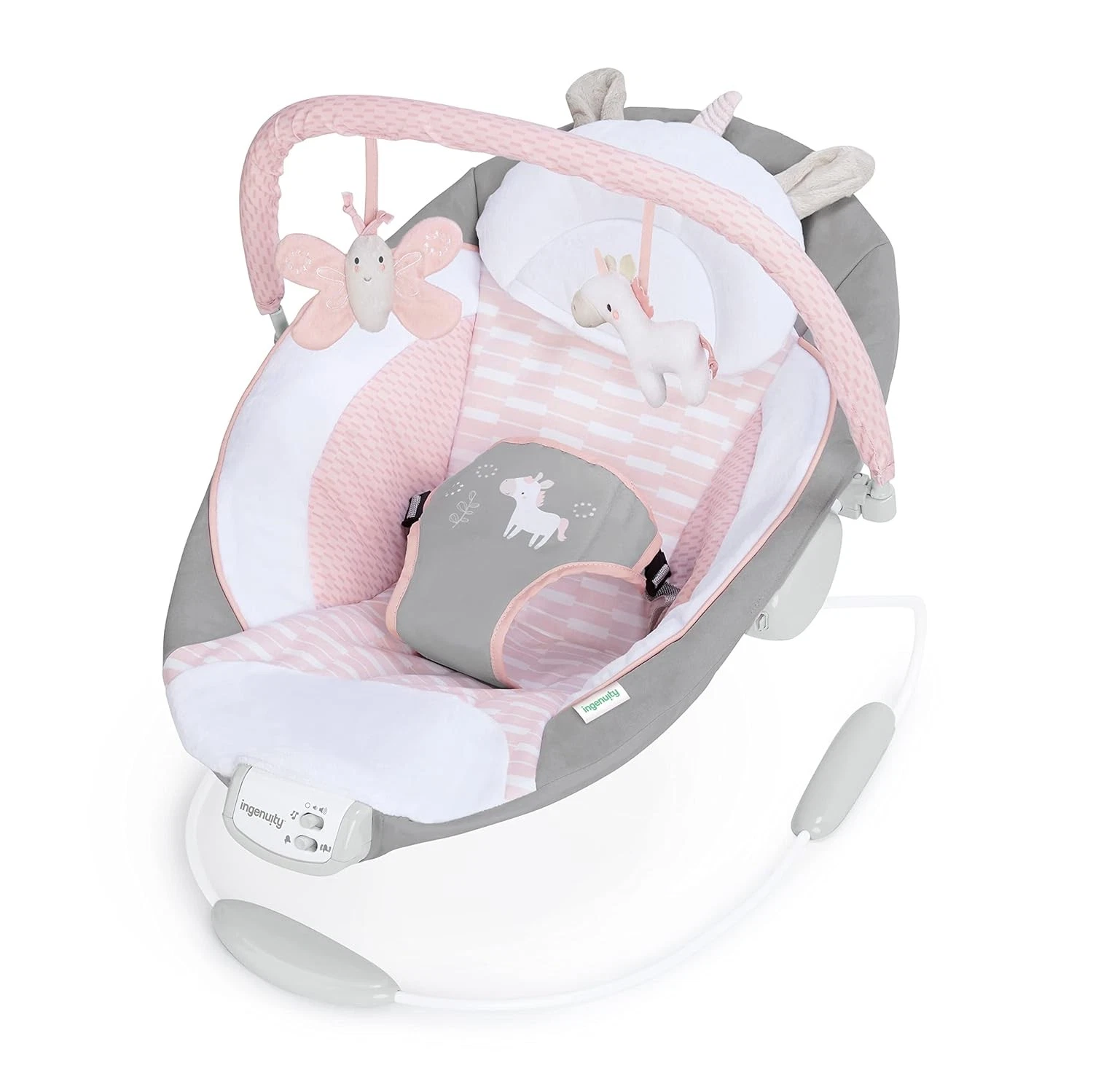 Ingenuity Babywipper met Muziek & Vibratie - Roze (34% Korting)