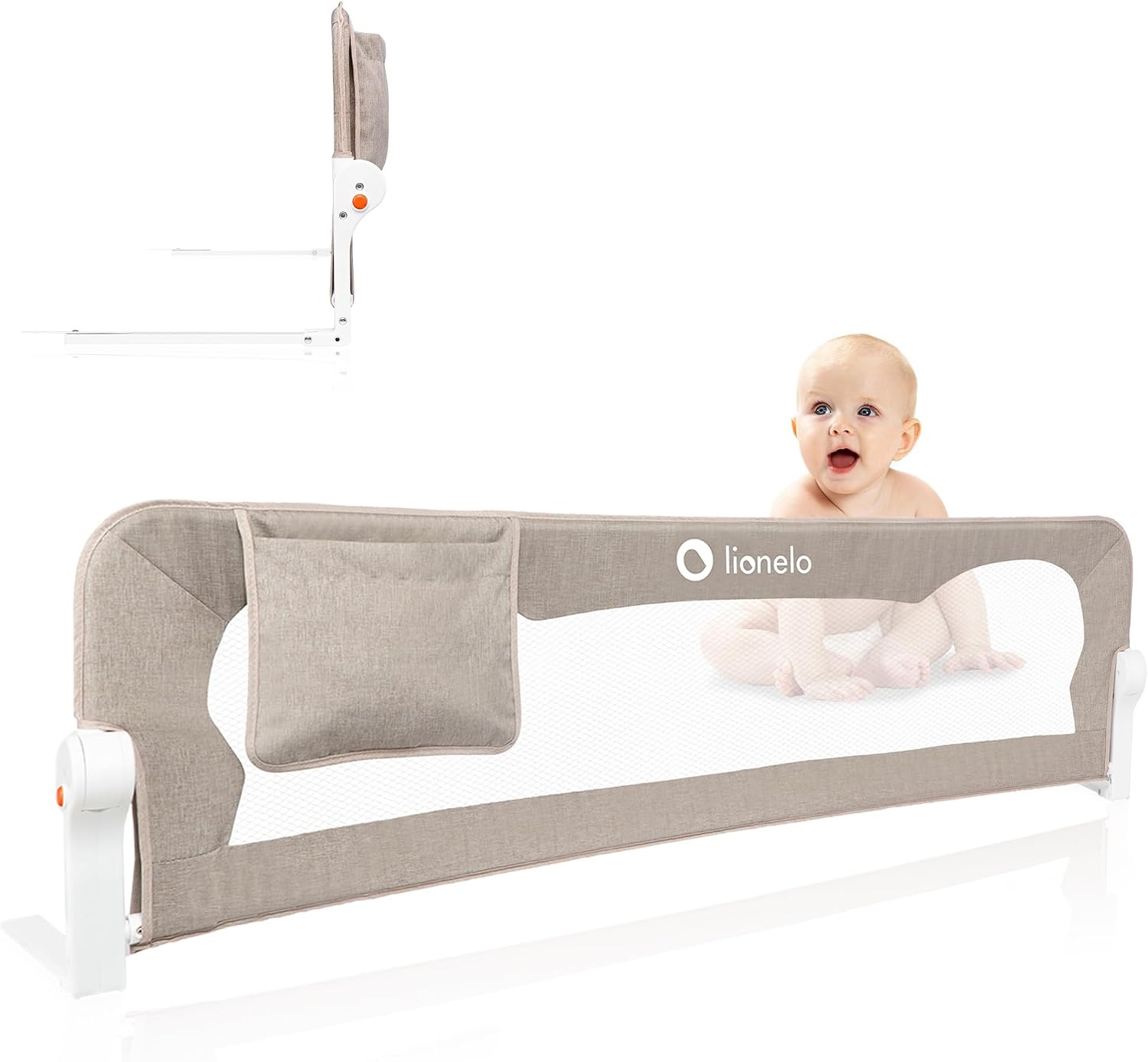 LIONELO Hanna Bedhekje 150cm - Hoog Veilig Bedhek met Korting!