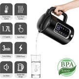 ForMe Waterkoker 1,7L Zwart - Temperatuurkeuze & Warmhoudfunctie (33% Korting)