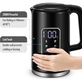 ForMe Waterkoker 1,7L Zwart - Temperatuurkeuze & Warmhoudfunctie (33% Korting)