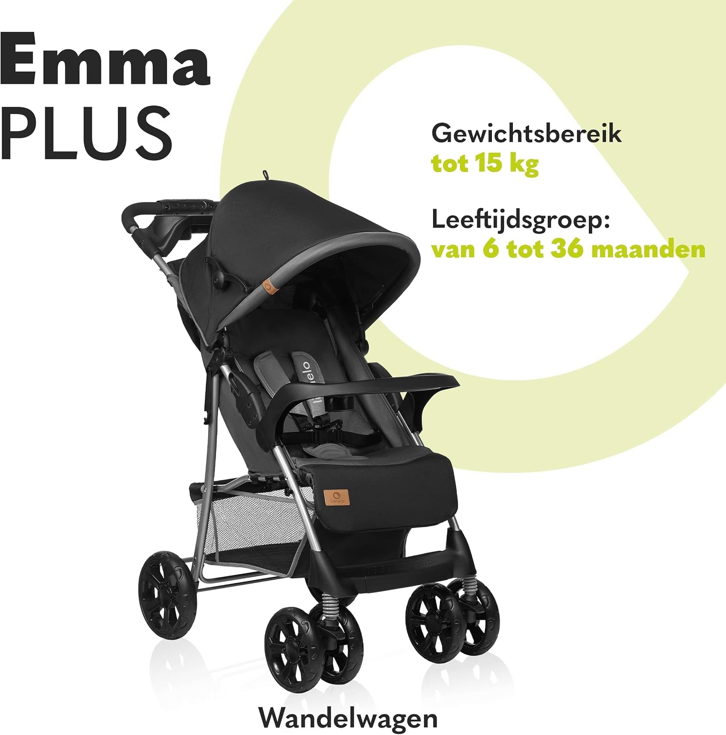 Lionelo Emma Plus Wandelwagen - Lichtgewicht & Inklapbaar - 34% Korting