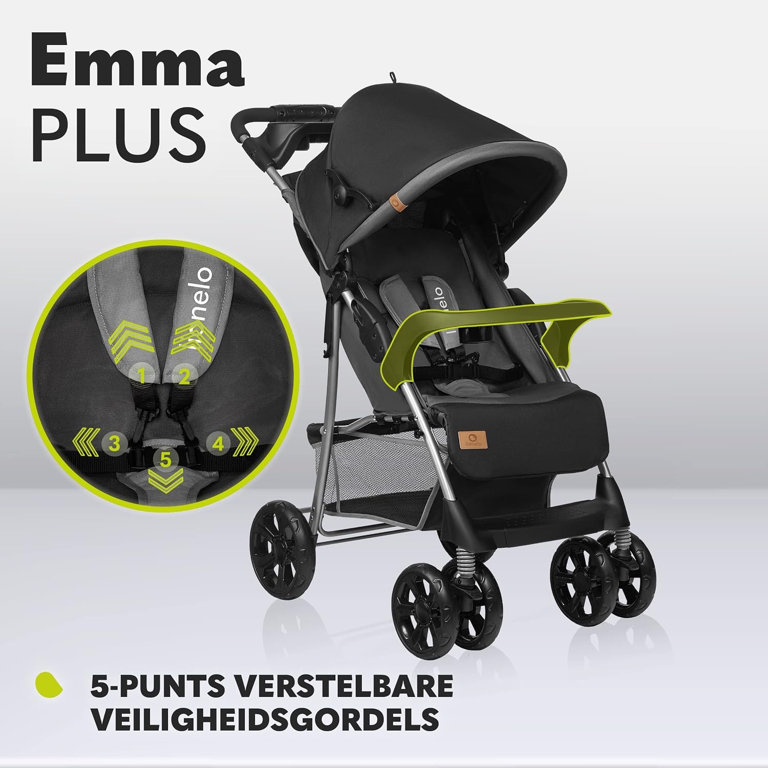 Lionelo Emma Plus Wandelwagen - Lichtgewicht & Inklapbaar - 34% Korting