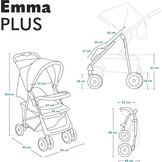 Lionelo Emma Plus Wandelwagen - Lichtgewicht & Inklapbaar - 34% Korting