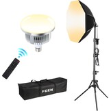 Softbox LED 60W met Afstandsbediening - 3000-6400K - 50cm - 34% Korting