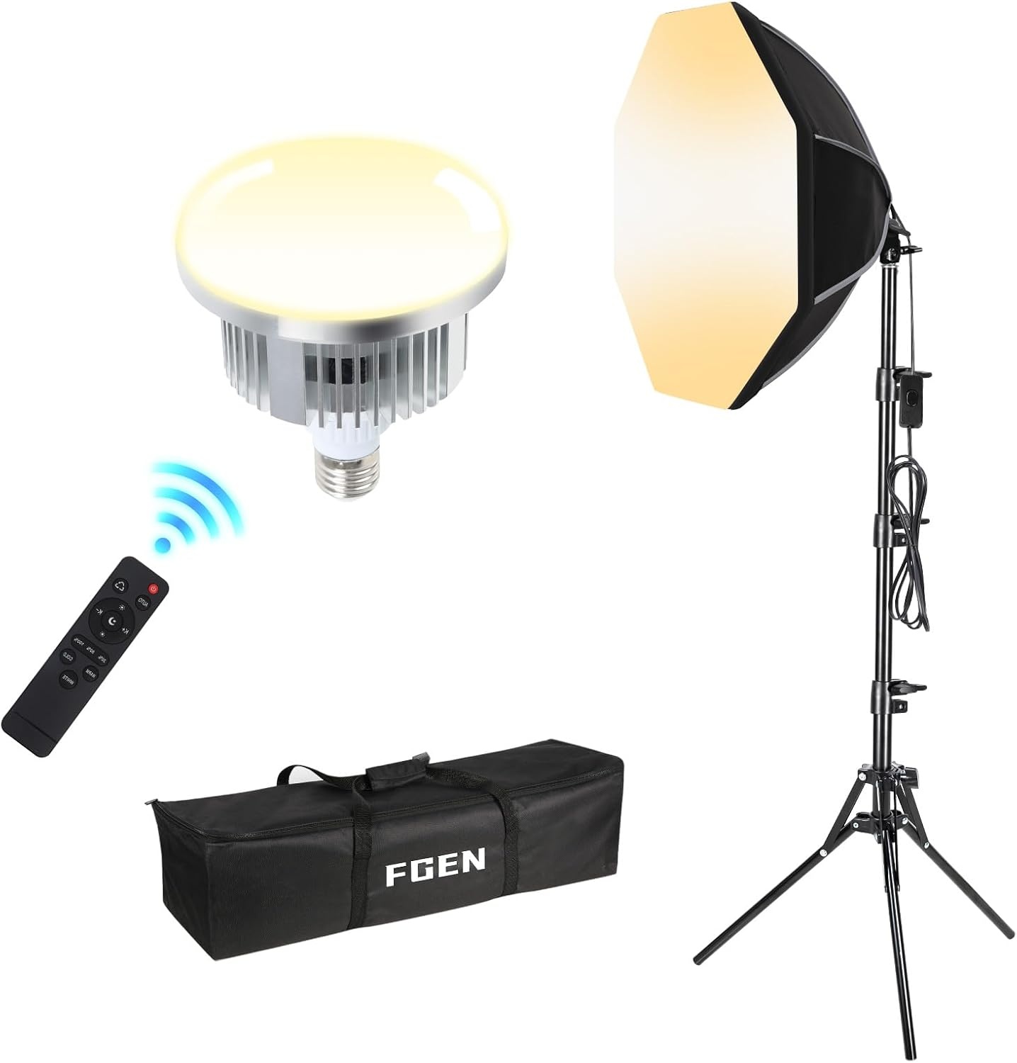 Softbox LED 60W met Afstandsbediening - 3000-6400K - 50cm - 34% Korting