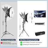 Softbox LED 60W met Afstandsbediening - 3000-6400K - 50cm - 34% Korting