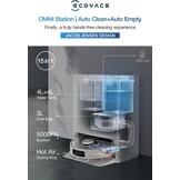 ECOVACS DEEBOT X1 OMNI Wit Robotstofzuiger - 35% Korting
