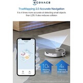 ECOVACS DEEBOT X1 OMNI Wit Robotstofzuiger - 35% Korting