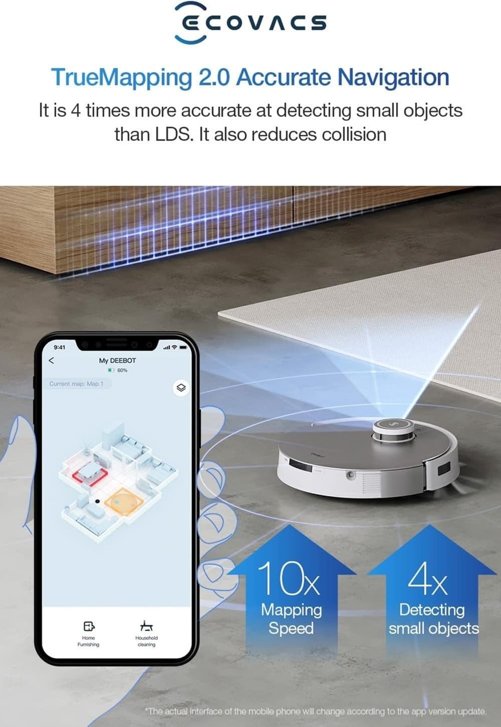 ECOVACS DEEBOT X1 OMNI Wit Robotstofzuiger - 35% Korting