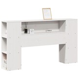 Hoofdbord Grenenhout Wit met Opbergruimte (150 cm) - 35% Korting