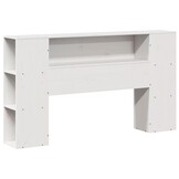 Hoofdbord Grenenhout Wit met Opbergruimte (150 cm) - 35% Korting