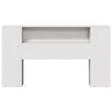 Hoofdbord Grenenhout Wit met Opbergruimte (150 cm) - 35% Korting