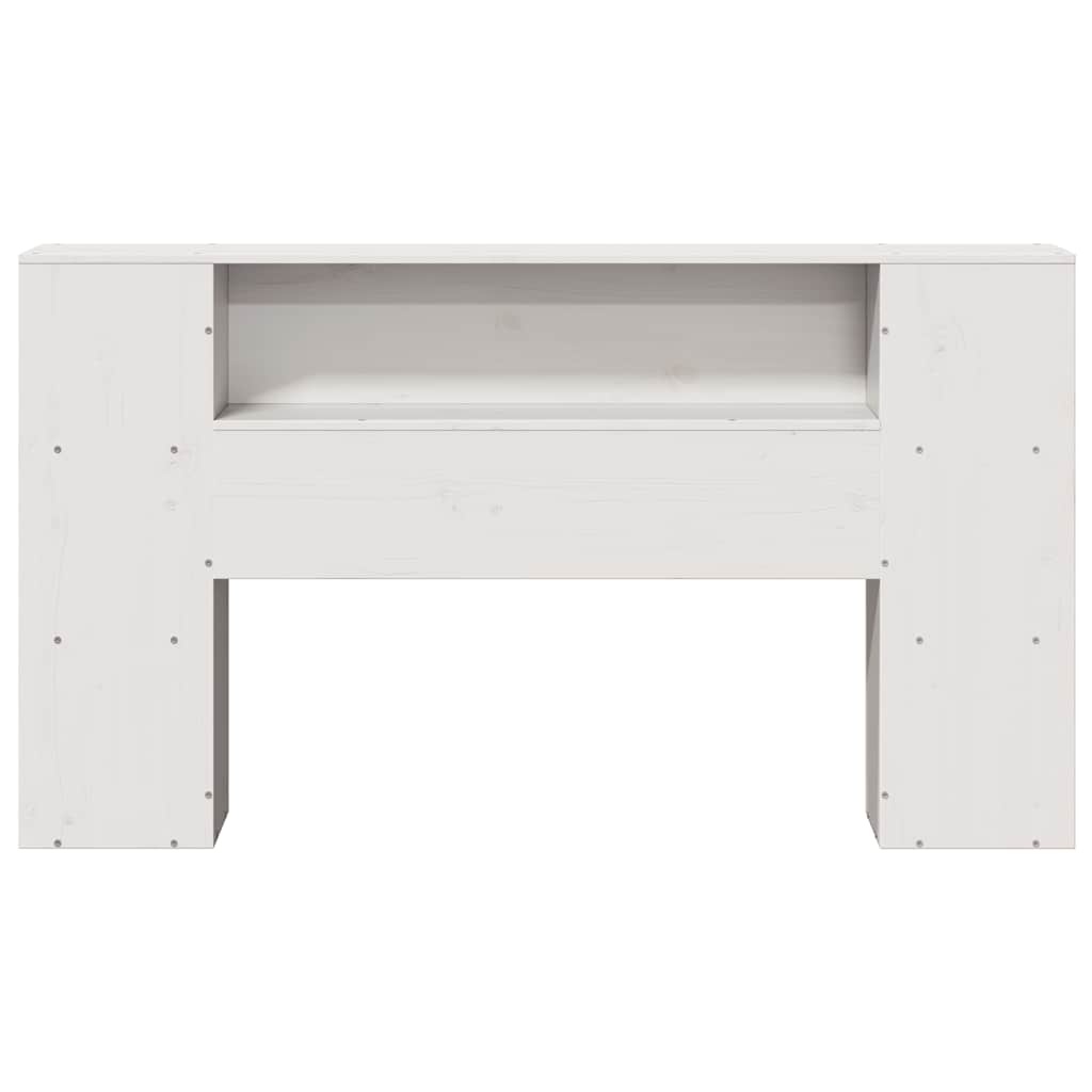 Hoofdbord Grenenhout Wit met Opbergruimte (150 cm) - 35% Korting