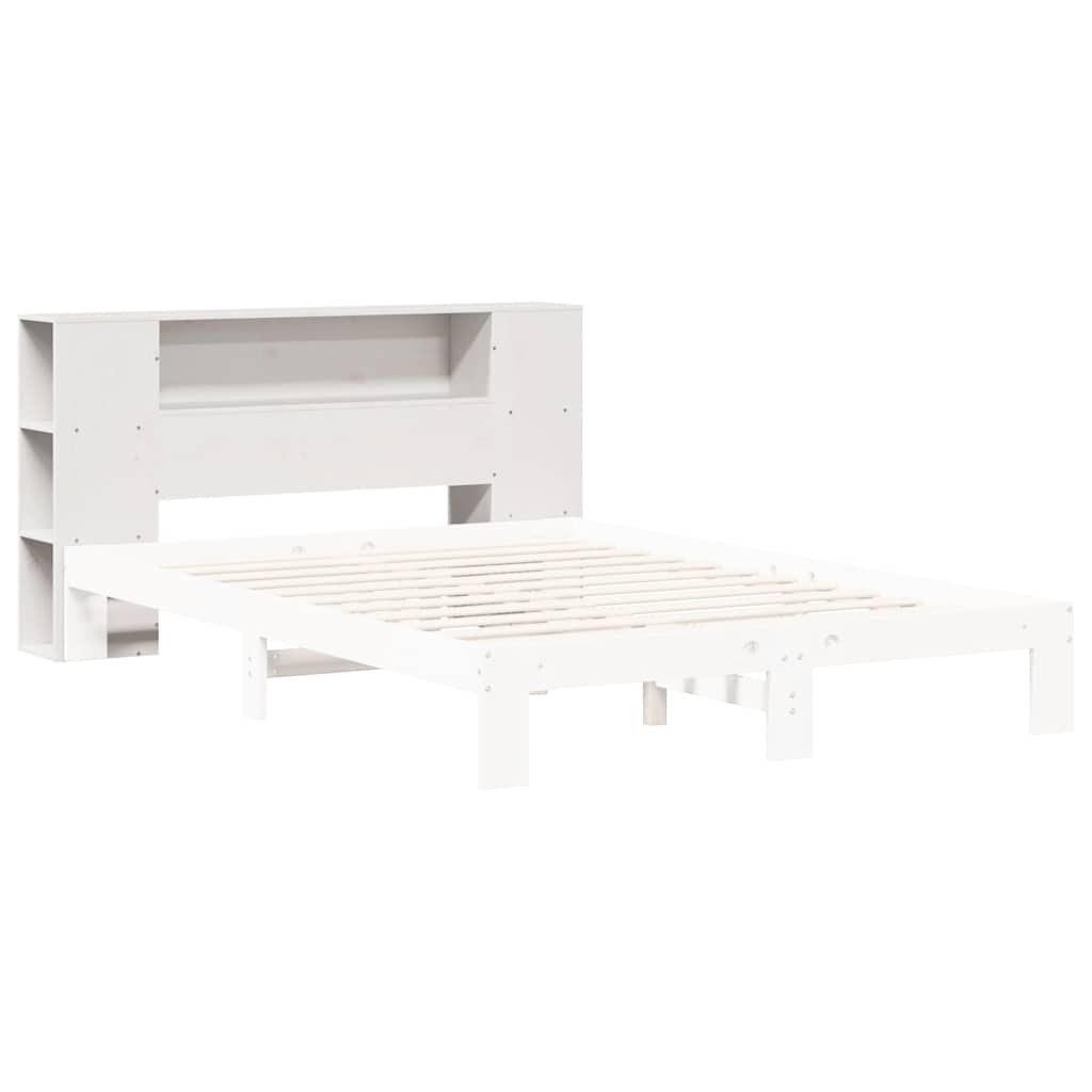 Hoofdbord Grenenhout Wit met Opbergruimte (150 cm) - 35% Korting