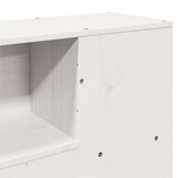 Hoofdbord Grenenhout Wit met Opbergruimte (150 cm) - 35% Korting