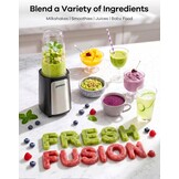 Ganiza Mixer 900W: Compacte Blender met 3 Bekers, 58% Korting