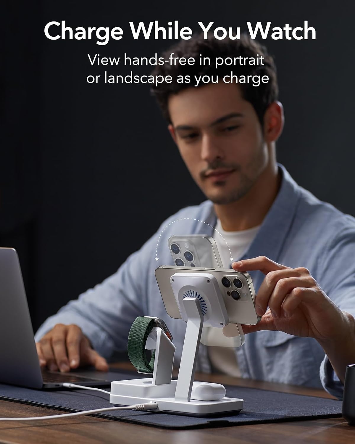 ESR 100W GaN Snellader 6-in-1 met MagSafe & Draadloos Laden - 34% Korting