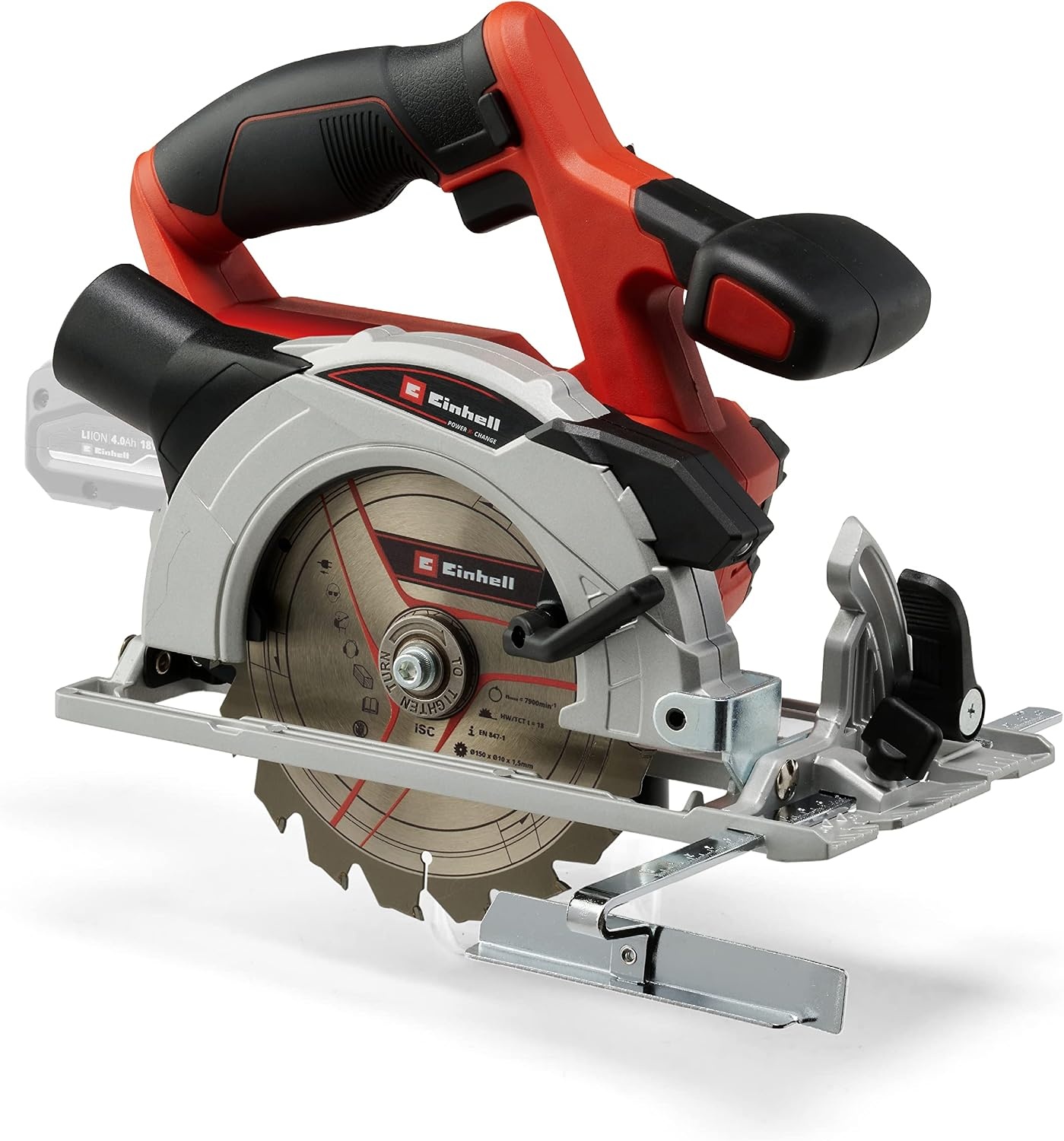 Einhell Accu-handcirkelzaag TE-CS 18/150 Li-Solo - Rood/Zwart