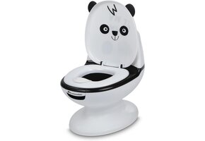Mini-toilet Panda 1-3 jaar met Spoelgeluid & Spatschild - 40% Korting