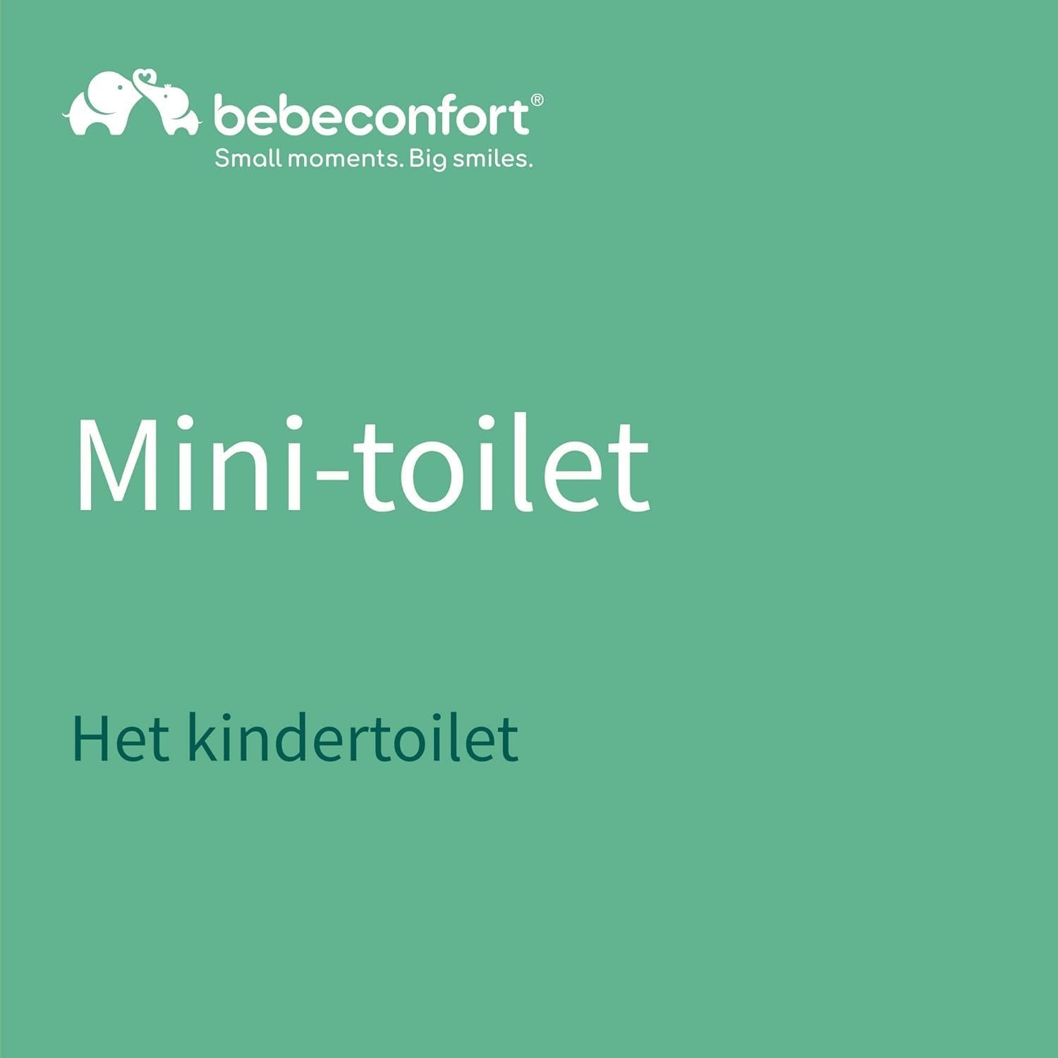Bebeconfort Mini-Toilet, Baby Potje voor Zindelijkheidstraining, 1-3 jaar, 0-20 kg, Levensecht met Spatschild, Echt Spoelgeluid, Uitneembare Pot, Eenvoudig te Reinigen, Rubberen Voet, Panda