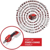 Einhell Accu-Takkenschaar GE-LS 18 Li-Solo, Rood/Zwart, 28 mm Snijcapaciteit