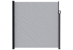vidaXL Uittrekbaar Zijscherm 600x220cm Polyester Grijs - 47% Korting