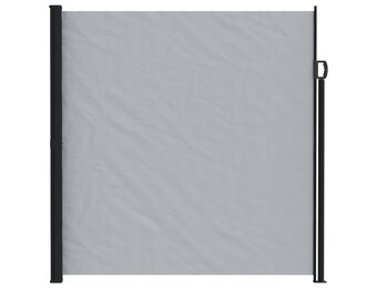 vidaXL Uittrekbaar Zijscherm 600x220cm Polyester Grijs - 35% Korting