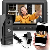 Video Deurintercom Systeem met 7" Kleurenmonitor & WiFi - Zwart - 35% Korting