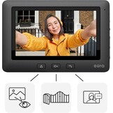 Video Deurintercom Systeem met 7" Kleurenmonitor & WiFi - Zwart - 35% Korting