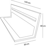 Inklapbaar Bedhekje Grenenhout 149x30x40cm - 48% Korting