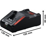 Bosch 18V Snellader Dubbel 16A - 34% Korting