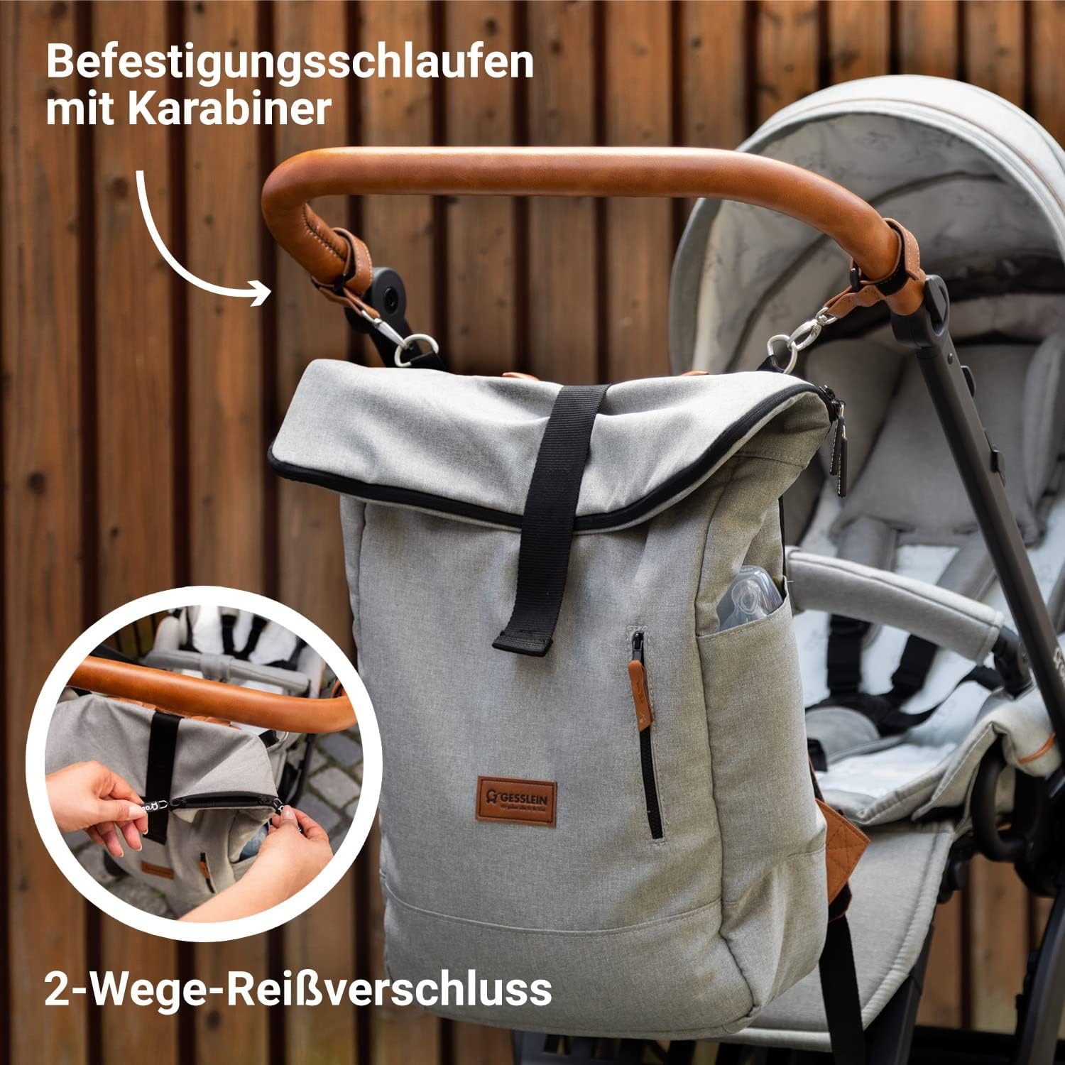 Grote Luierrugzak Antraciet (30,5L) - 34% Korting