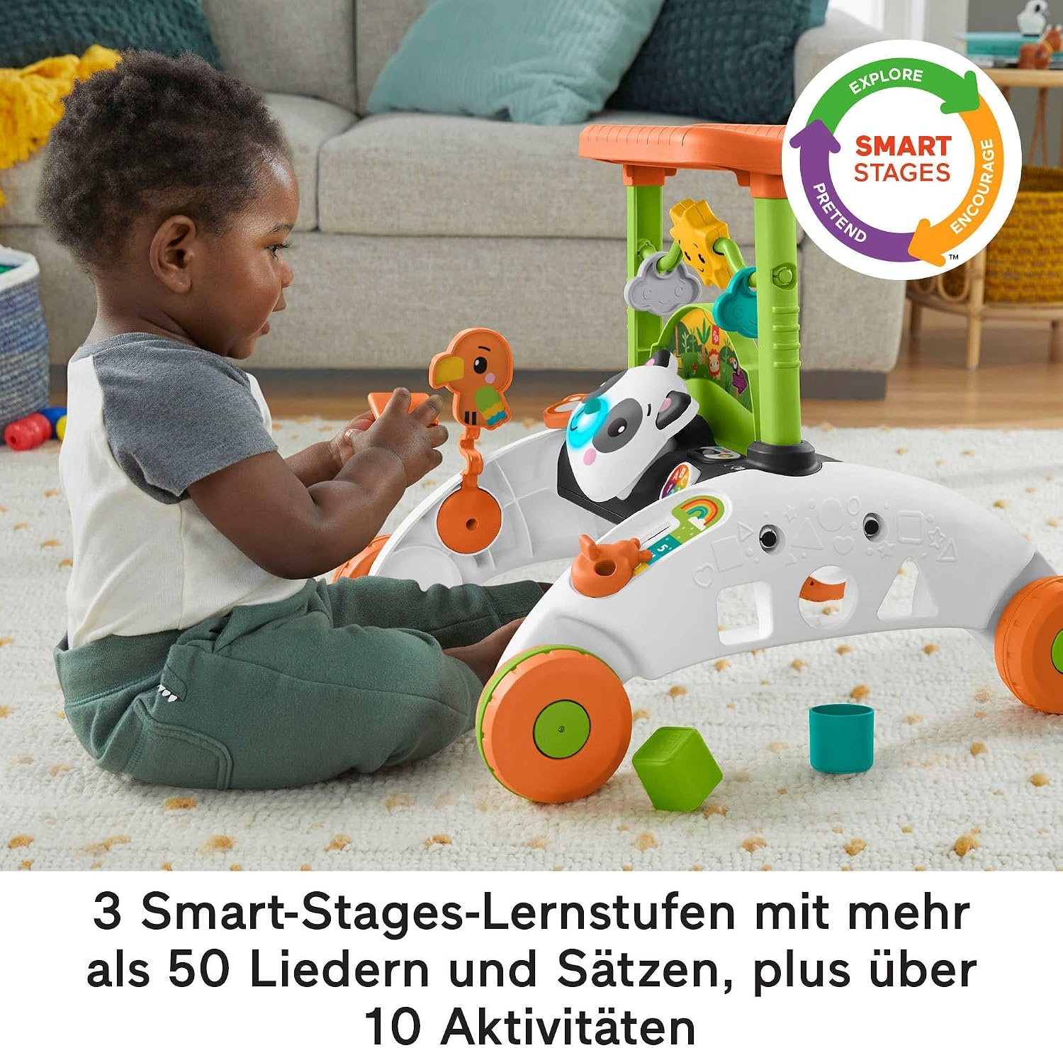 Fisher-Price Panda Loopwagen - Interactief Speelcentrum met 34% Korting