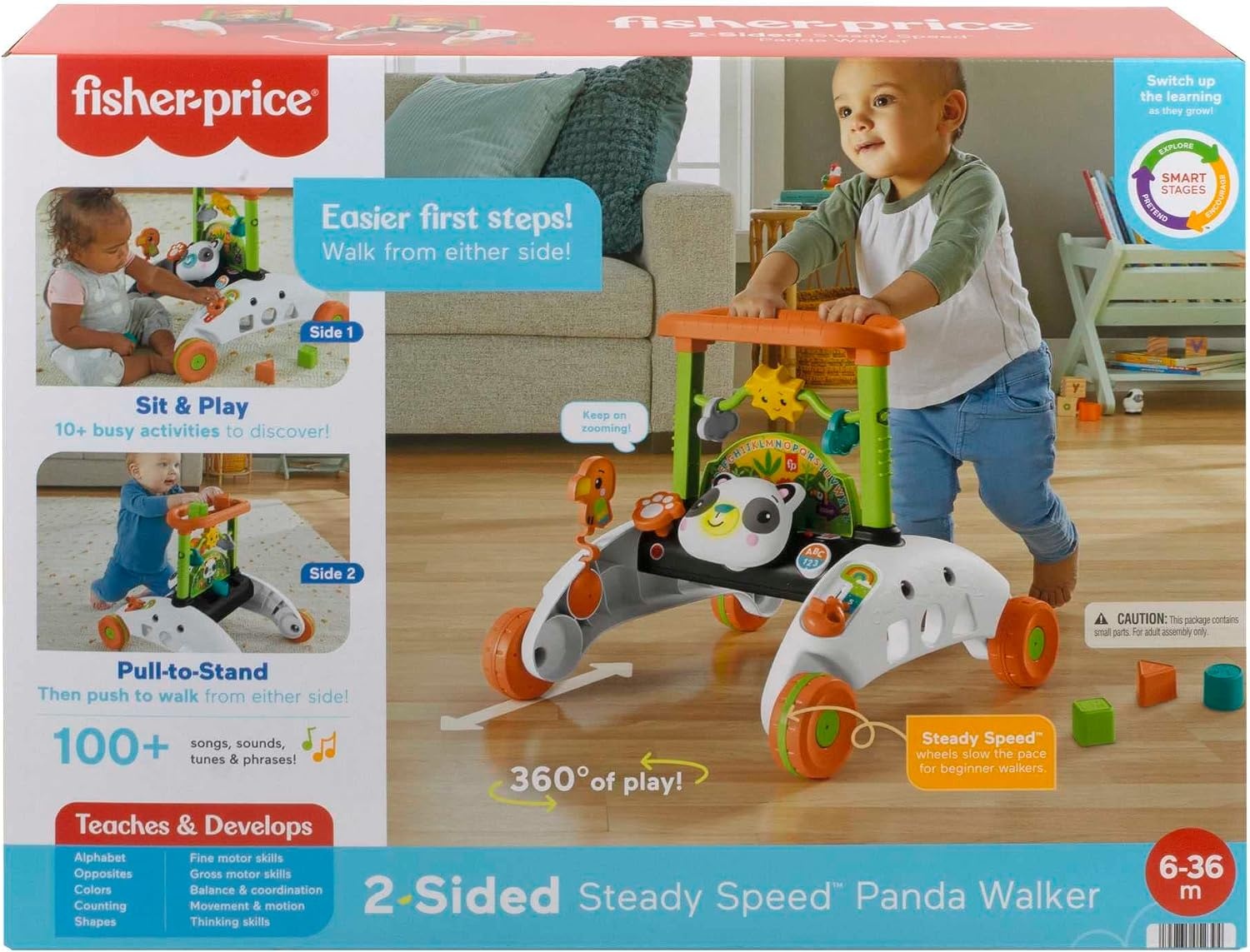 Fisher-Price Panda Loopwagen - Interactief Speelcentrum met 34% Korting