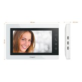 Video Deurintercomset 1/2-gezin 7" Kleurenmonitor Wit - 35% Korting