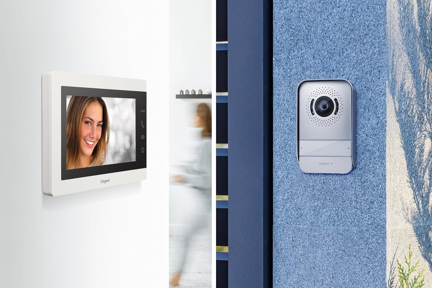 Video Deurintercomset 1/2-gezin 7" Kleurenmonitor Wit - 35% Korting