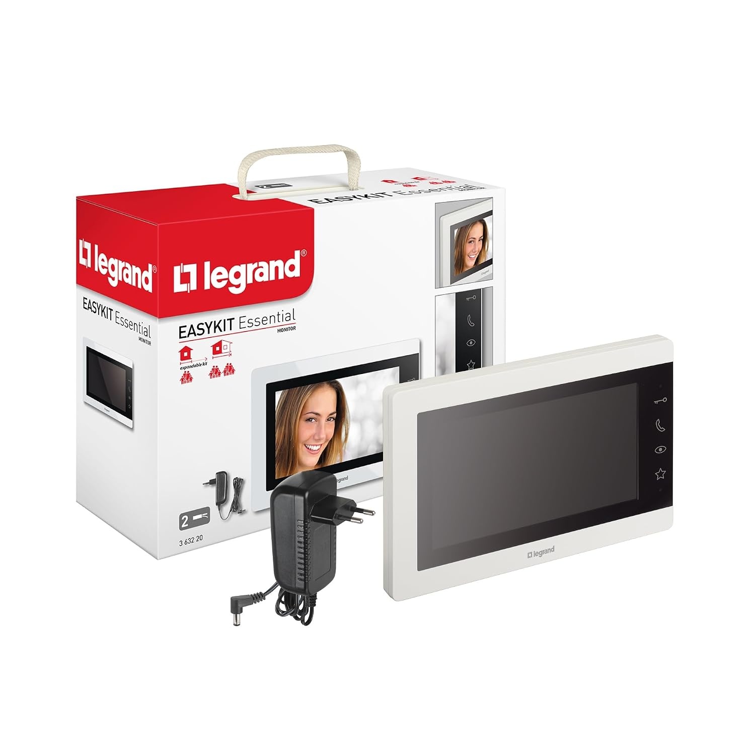Video Deurintercomset 1/2-gezin 7" Kleurenmonitor Wit - 35% Korting