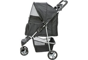 TRIXIE 28958 - kinderwagen, afmetingen: 47 × 100 × 80 cm, zwart,1 Stuck (1er Pack)