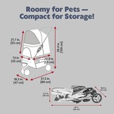 Hondenbuggy Zwart - Ideaal voor Oudere Honden - 34% Korting