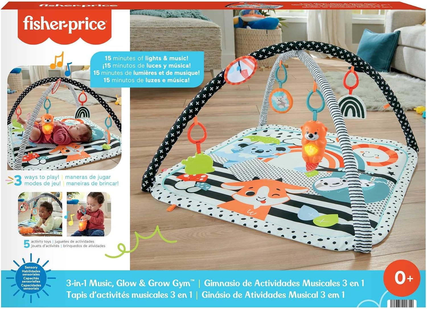Fisher-Price 3-in-1 Muziek Speelgoedgym - 34% Korting - 0m+