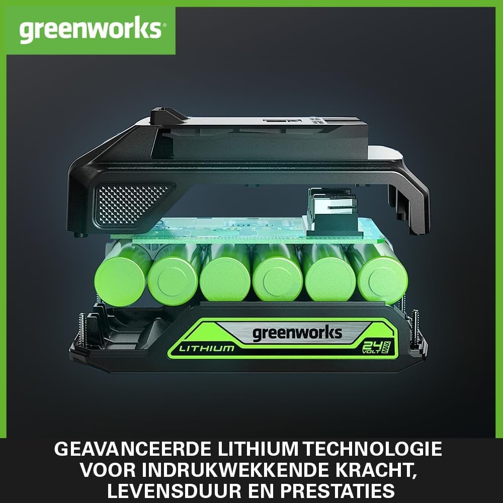 Greenworks 24V 2Ah Accu - 33% Korting