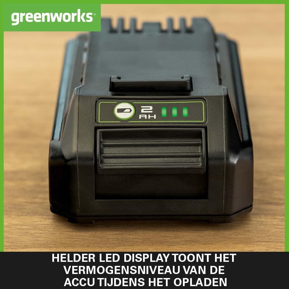 Greenworks 24V 2Ah Accu - 33% Korting